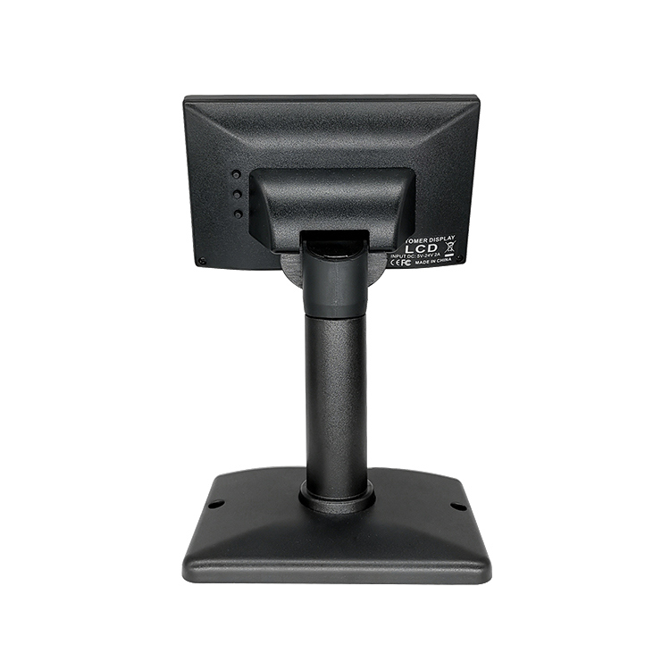 USB Power 5 Inch 4 lines LCD customer display pole for supermarket