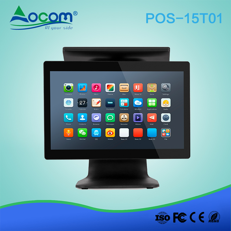 Windows/Android  Support MSR,Customer display for option 15.6 Inch Touch POS Terminal