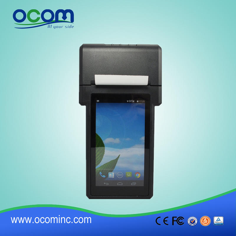 Wireless Handheld Android 6.0 4G Network POS Terminal with Printer for Parking Lot