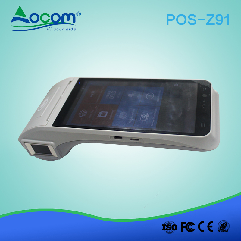 Z91 беспроводной айфон Handheld pos терминал с отпечатками пальцев