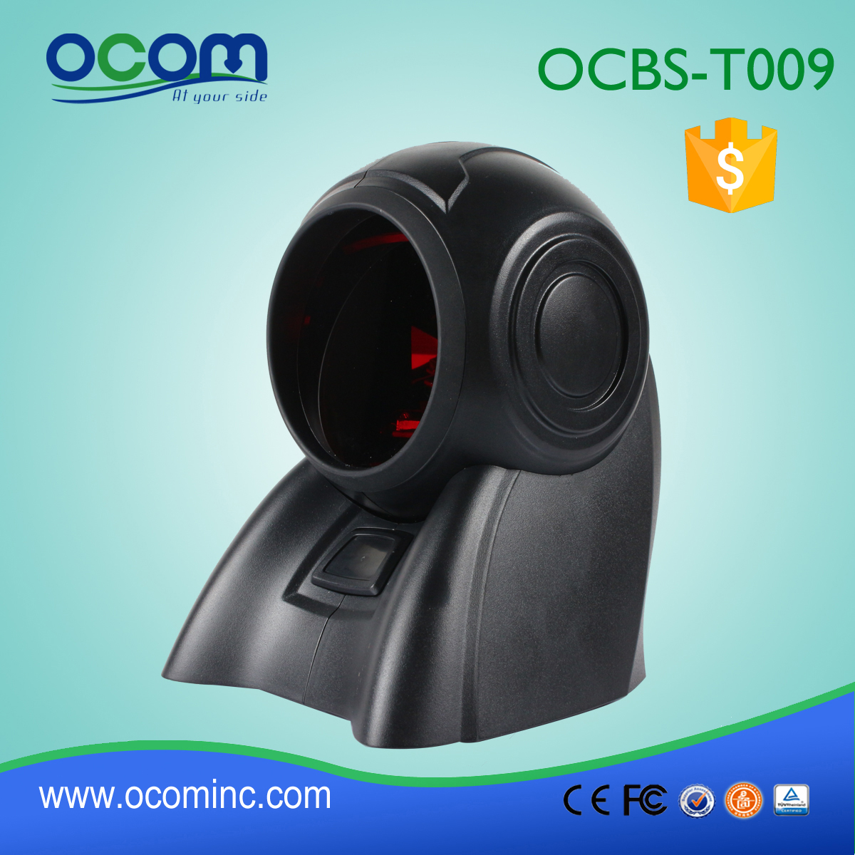 android Omni inventário laser scanner de código de barras, mesa top barcode scanner omni