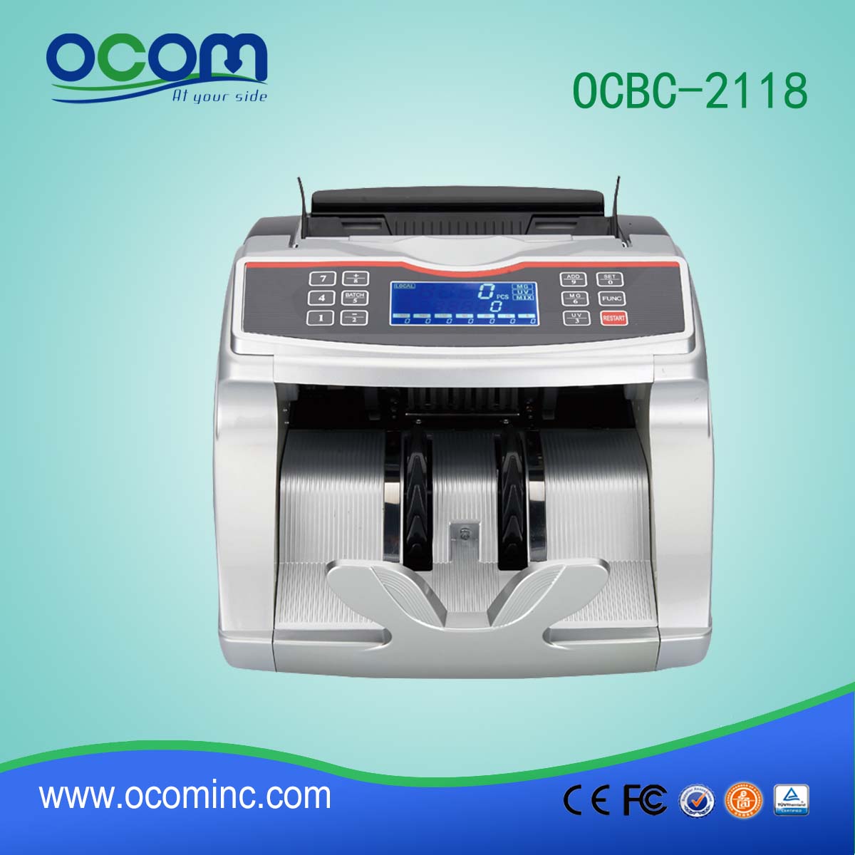 munt geld teller sorteerder en bankbiljetten sorteermachine (OCBC-2118)