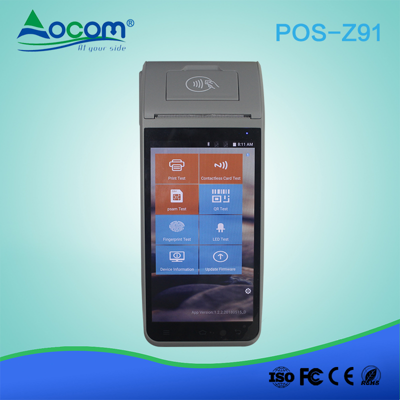 NFC Android pos Terminal mit Fingerabdruck