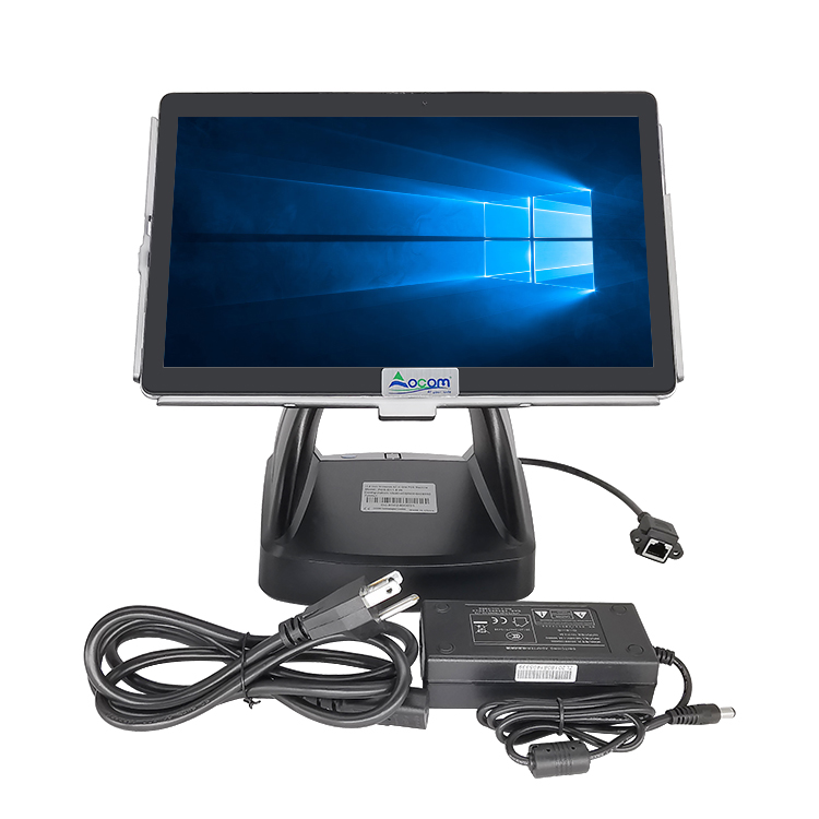 tablet POS-terminal met afneembare standaard en geïntegreerde thermische printer