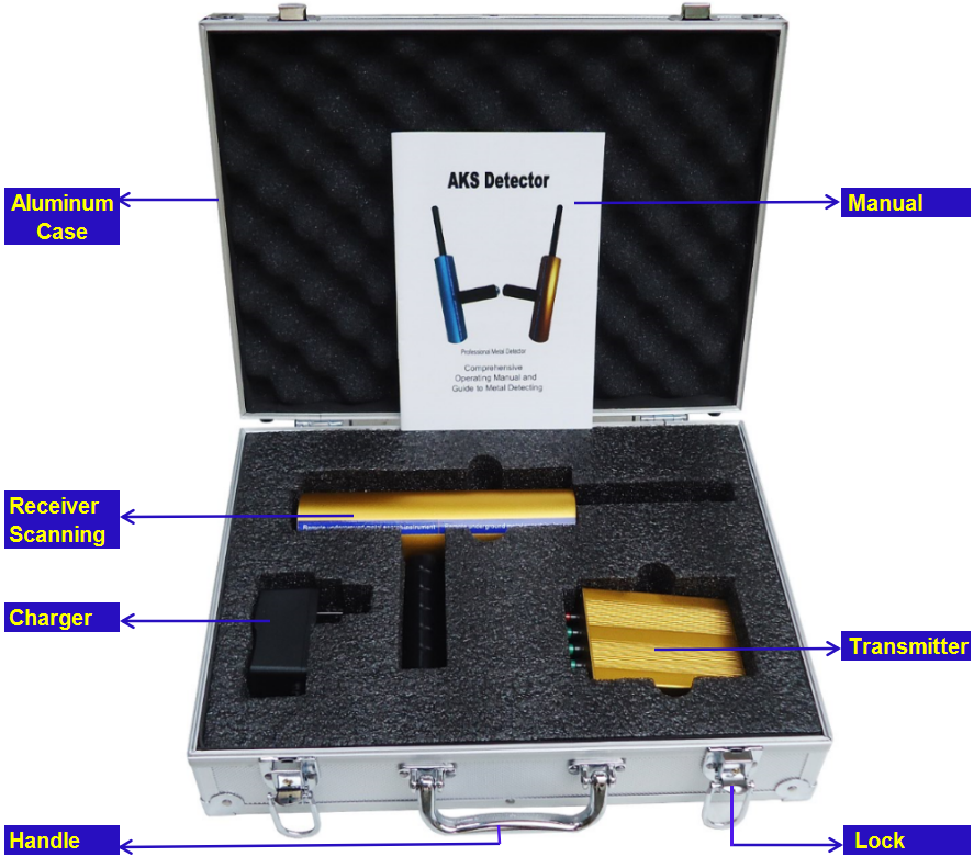 AKS-1 detector de metales portátil