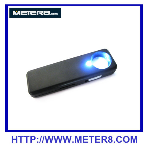 MG21004 10X loupe de poche à LED, support Loupe LED OEM, Rectangle loupe de poche