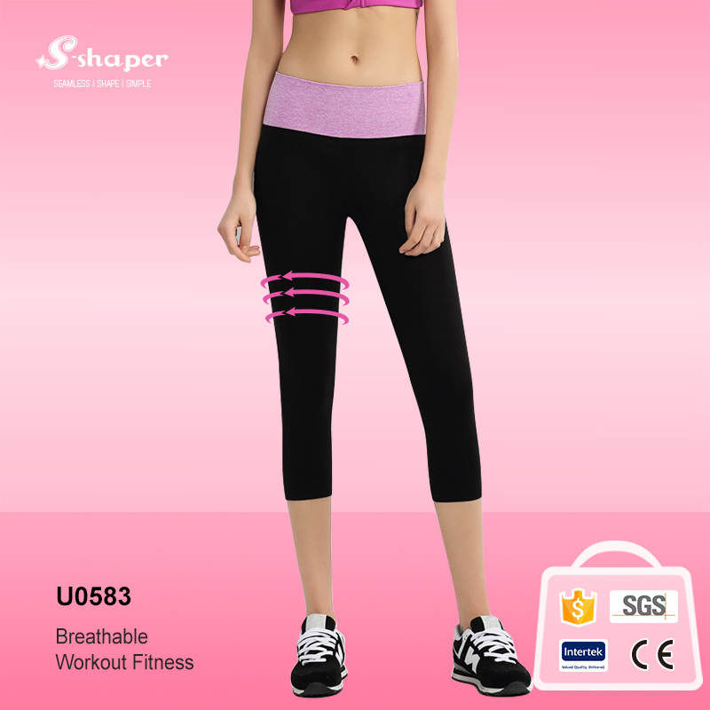 Adult Slim Fit Yoga Crop Pants Manufacturer