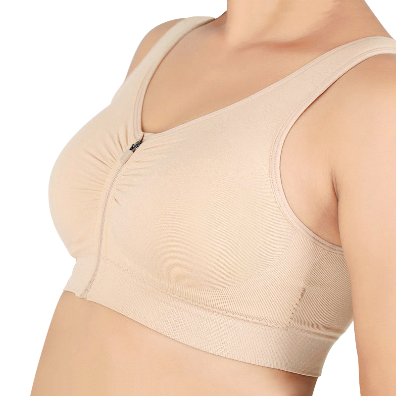 Breathable Front Zip Fashion Sports Bra Manufacturer