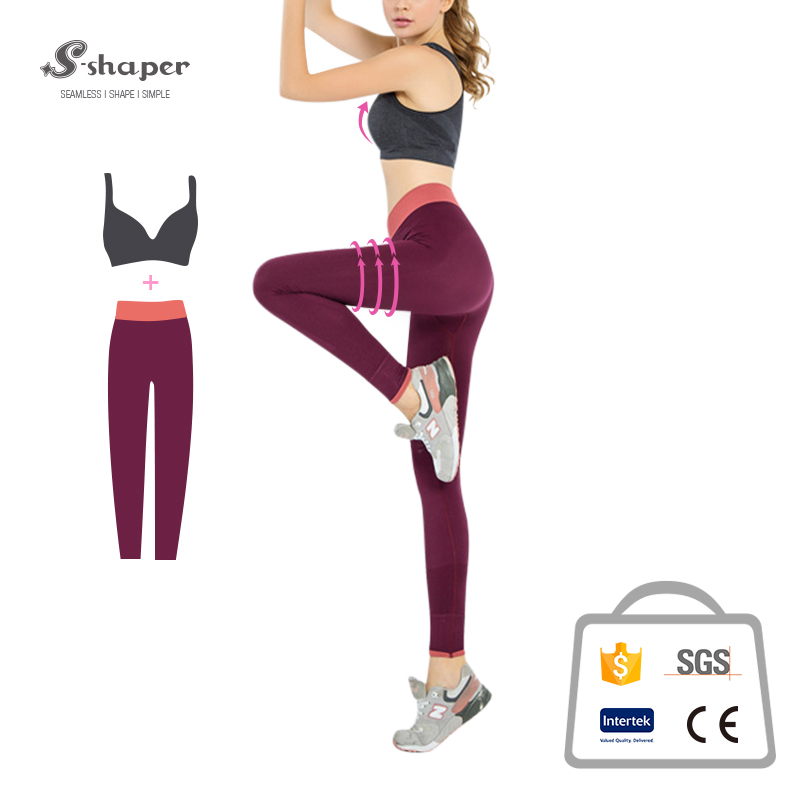 Breathable Zipper Yoga Bra Set On Sales