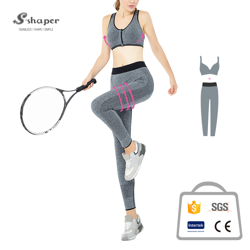 Breathable Zipper Yoga Bra Set Supplier