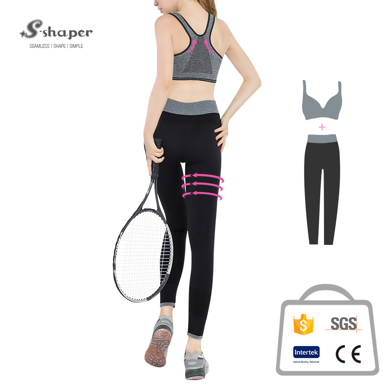 Breathable Zipper Yoga Bra Set Wholesales