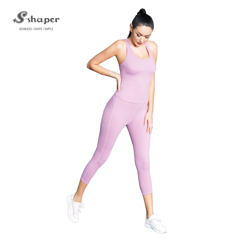Custom Plus Size Yoga Pants Leggings Sports Vest Suits Factory