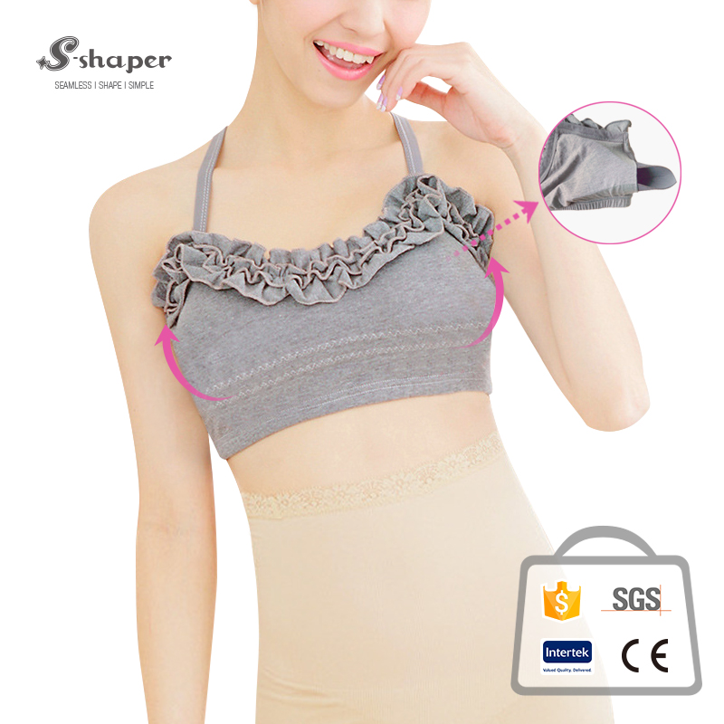 Fashion Lotus Leaf Design Sleep Bra Manufacturer
