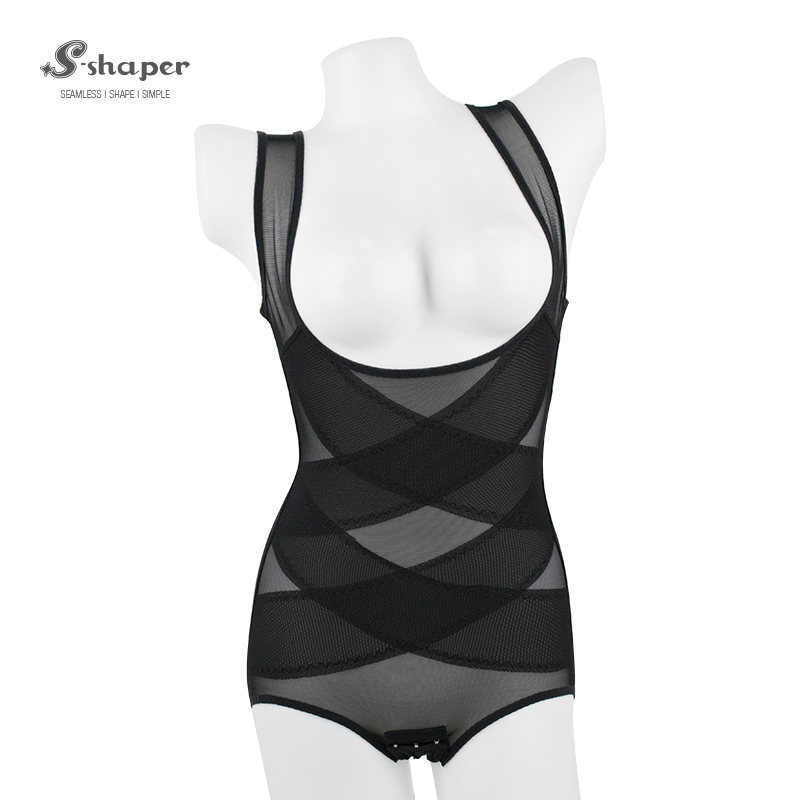 Hot Sale Black Womens Full Body Shaper Bodysuits Supplier