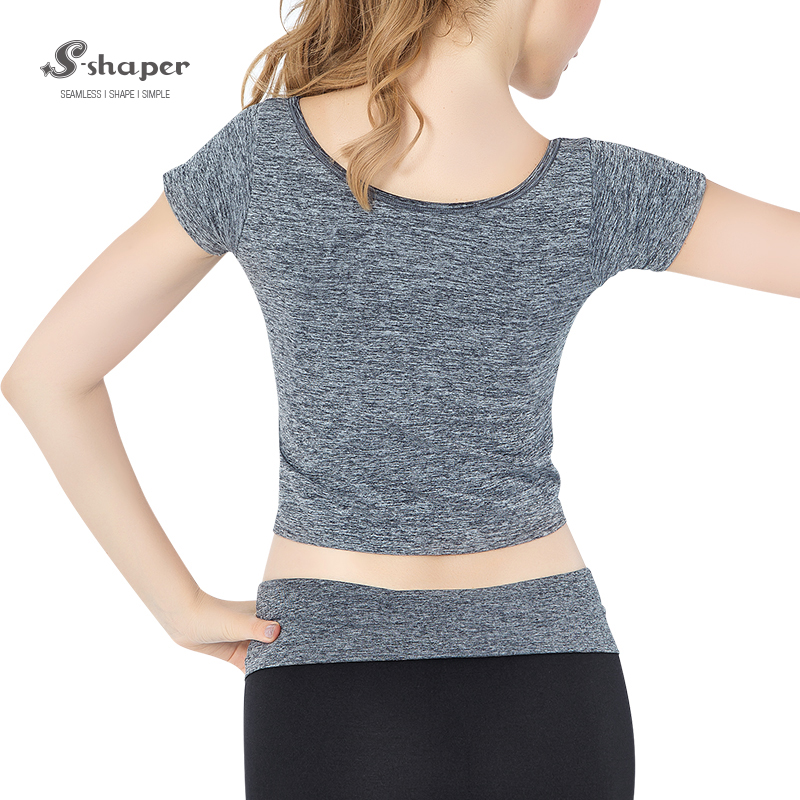 Ins moda rosa colore Yoga camicie produttore