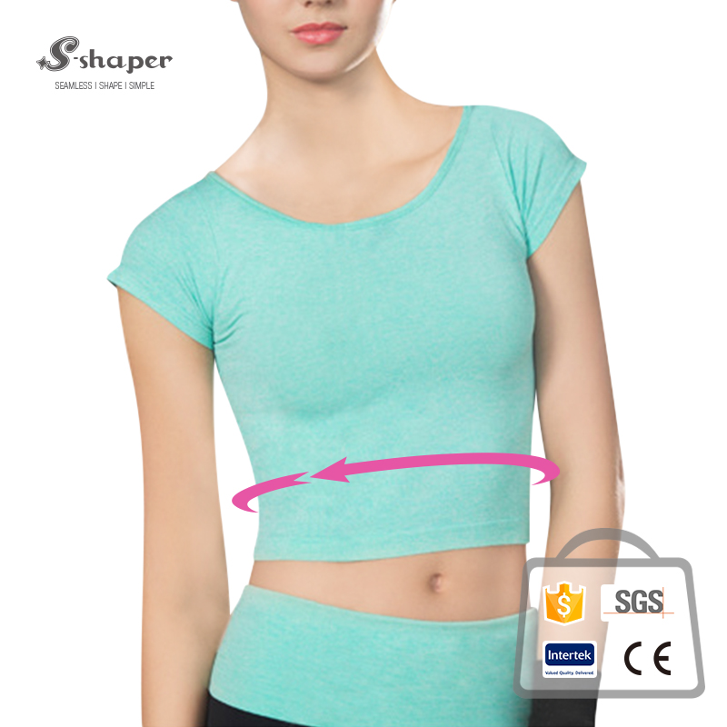 Ladies Elastic Yoga Shirt Manufacturer