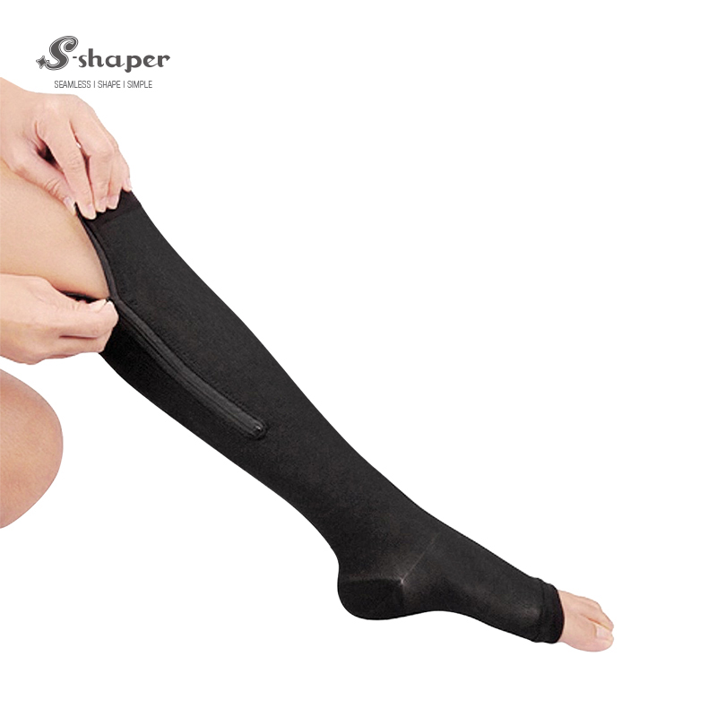 Medical Zipper Compression Calf Socks Factory