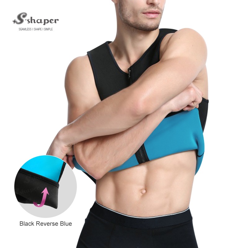 Men's Ultra Sweat Enhancing Thermal Vest With Zipper Supplier