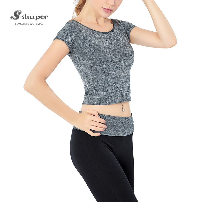 Nylon Sportswear Crop Pants Suit Wholesales