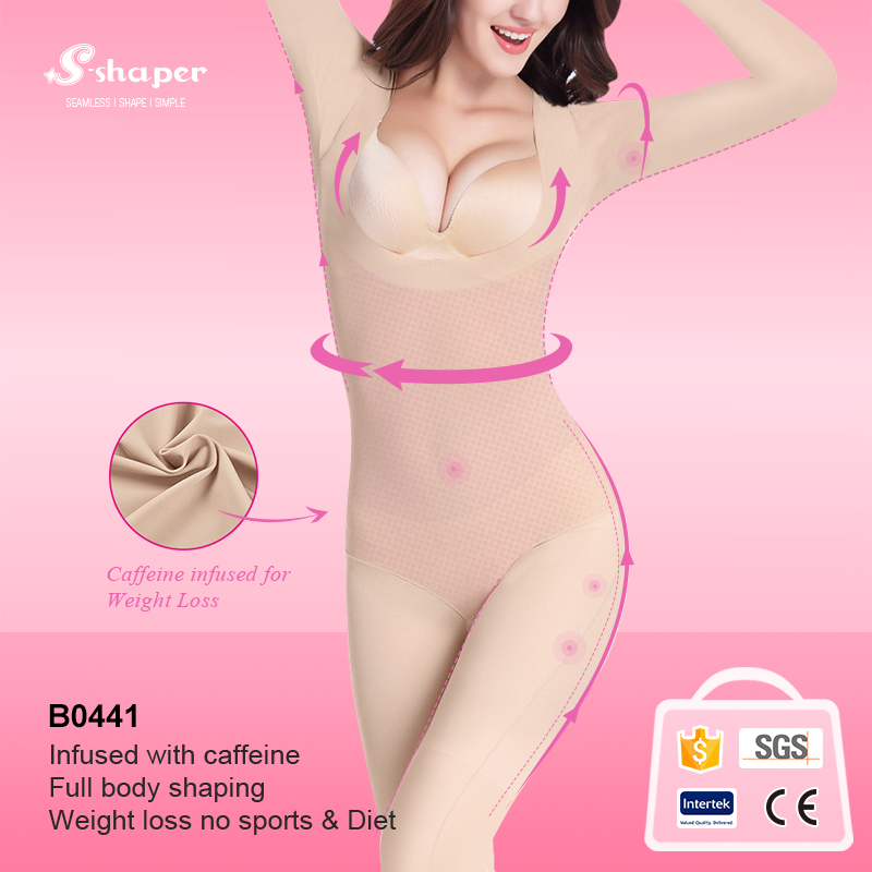OEM Long Sleeve Caffeine Infused Bodysuit Wholesales