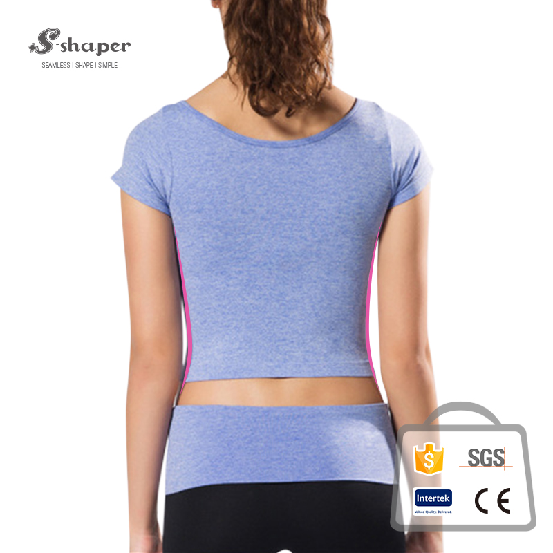 Short Sleeve Yoga Crop Top Factory