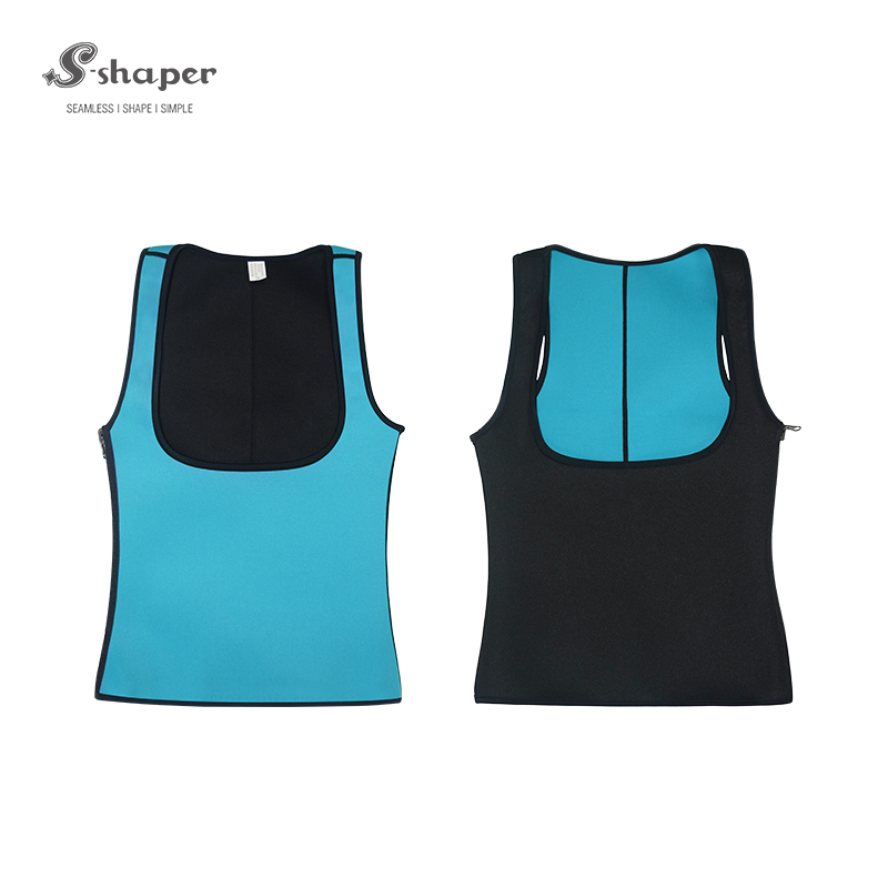 Side Zipper Neoprene Sweat Tank Top Wholesales