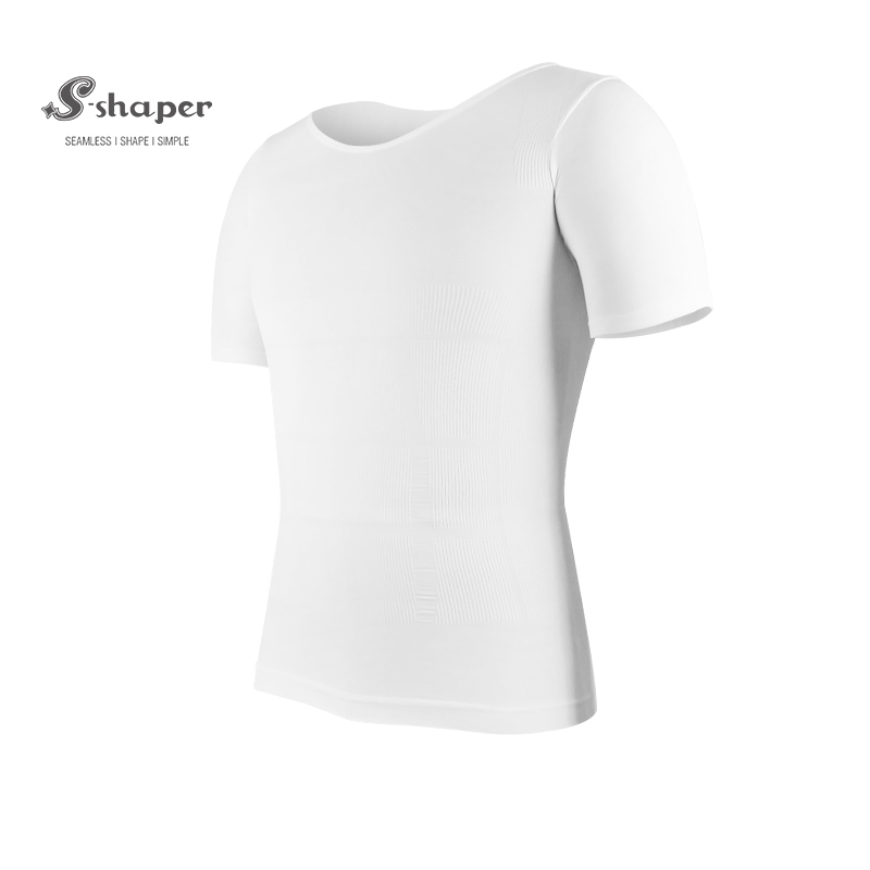 スリムボディシェイパーメンズTシャツファクトリー