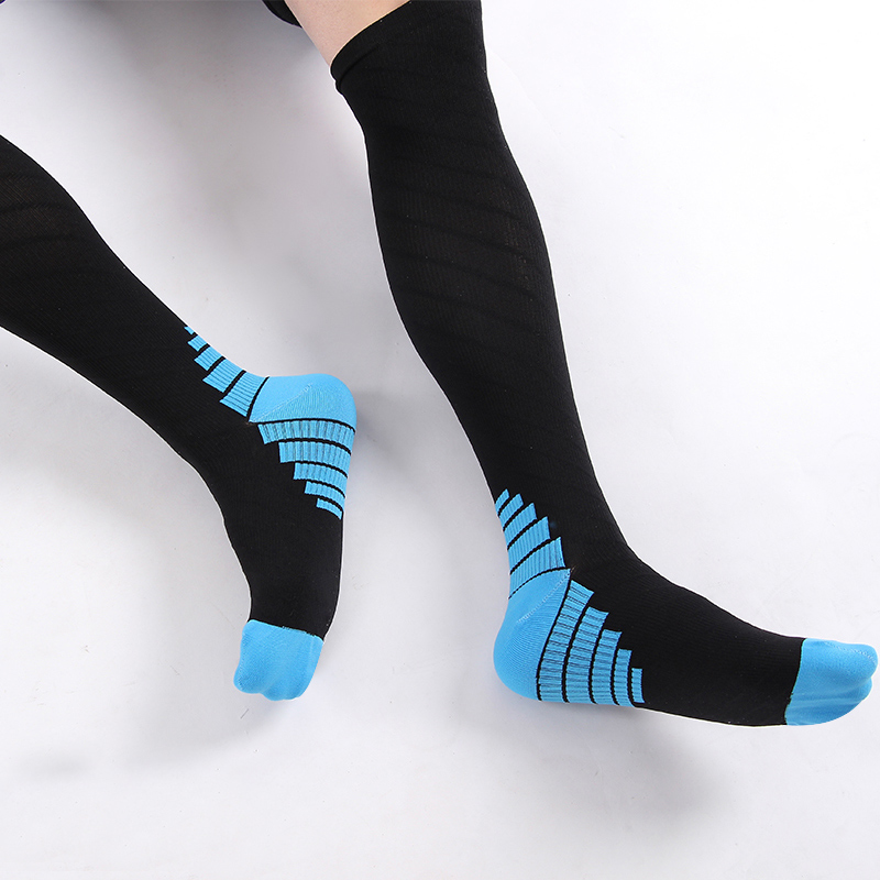 Slimming Pink Travel Cycling Bonvolant Long Crew Copper Compression Socks 15-20 Mmhg