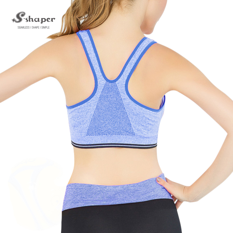 Soft Breathable Zipper Sport Bra Manufacturer