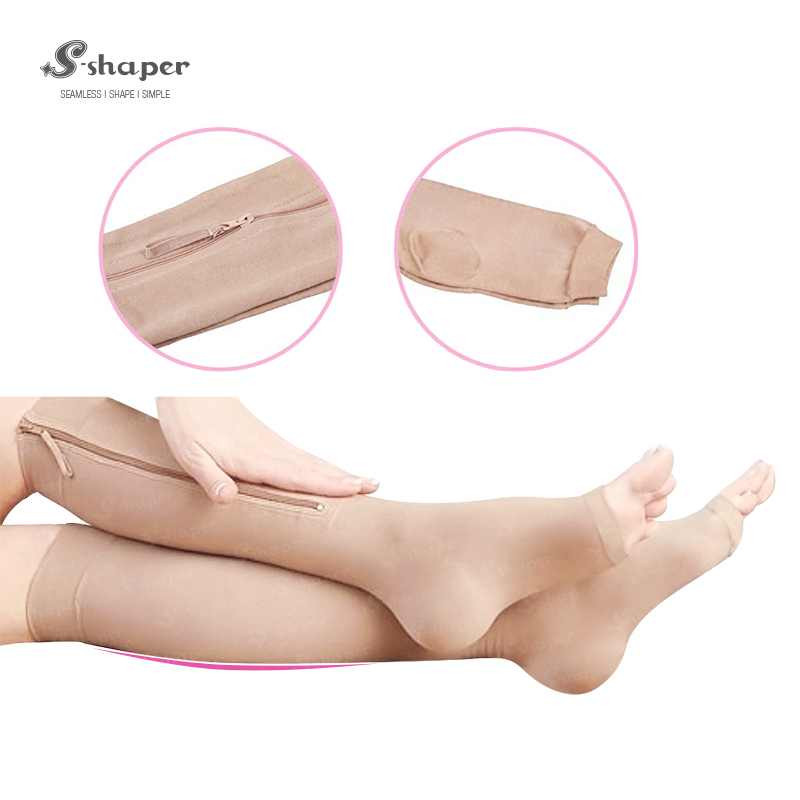 Zipper Open Toe Compression Socks Factory