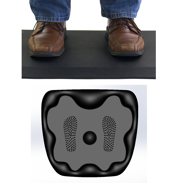 Anti-fatigue standing desk mat for office