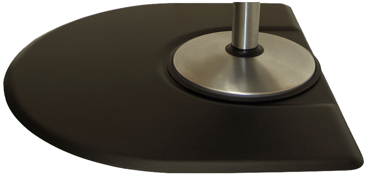 Black anti fatigue comfortable salon floor mat for hairdressing shop