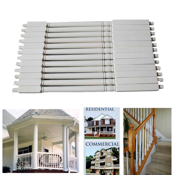 China Fujian PU railing factory, custom high grade PU small mansion staircase railings garden, houses small railing,  PU railing Suppliers China