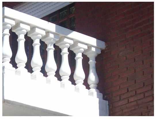 China high quality universal balustrade, durable eco friendly baluster, traditional banister, balcony porch