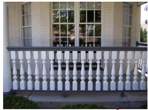 China high quality universal balustrade, durable eco friendly baluster, traditional banister, balcony porch