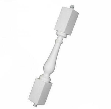 Custom PU gebouw decoratieve balustrades, polyurethaan Continental balustrades, houten leuningen PU