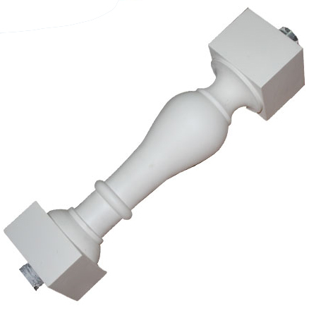 Polyurethane banister rails, parts of stairs, outdoor railing, balustrades for sale, stair parts supply