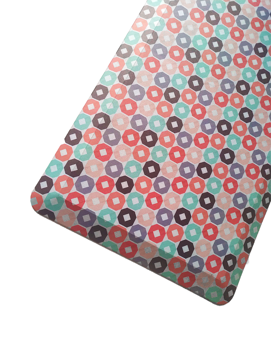 Factory custom anti fatigue non slip kitchen office PVC+PU +SBR mat