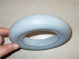 Fabrication en usine de petites roues en pu pour poussette