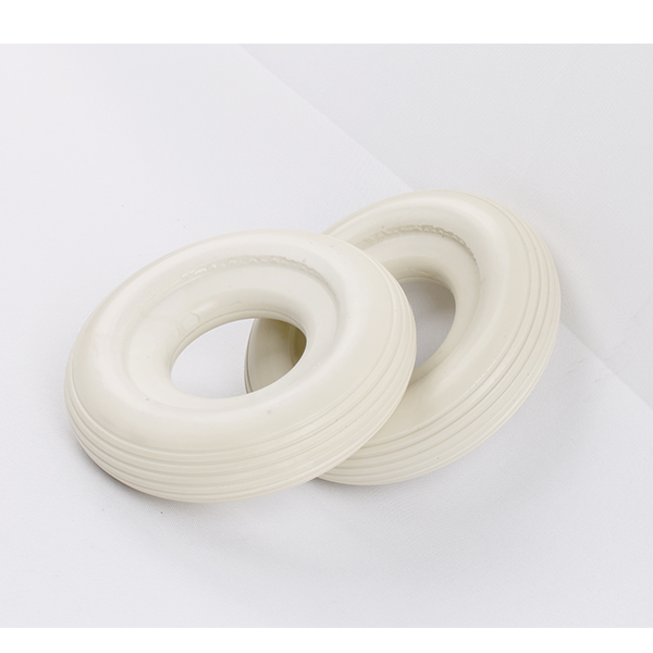 High quality polyurethane custom pu caster trolley wheel and airless tire.