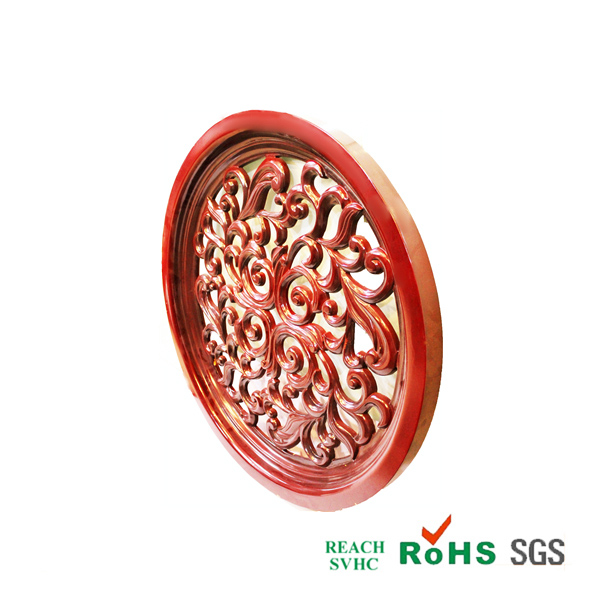 Imitation wood round plate, imitation wood carved window, PU foam bubble disc, Chinese polyurethane manufacturers