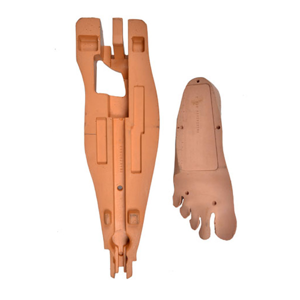 Medical leg model China PU foam casting suppliers, PU foam model legs, polyurethane self skinning material model legs