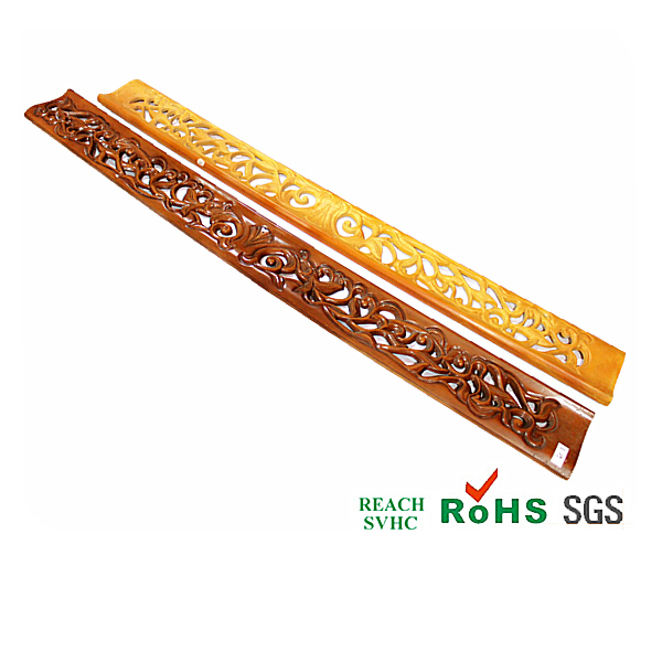 PU antique door post, imitation wood furniture, carved style column, PU foam board, China polyurethane product supplier