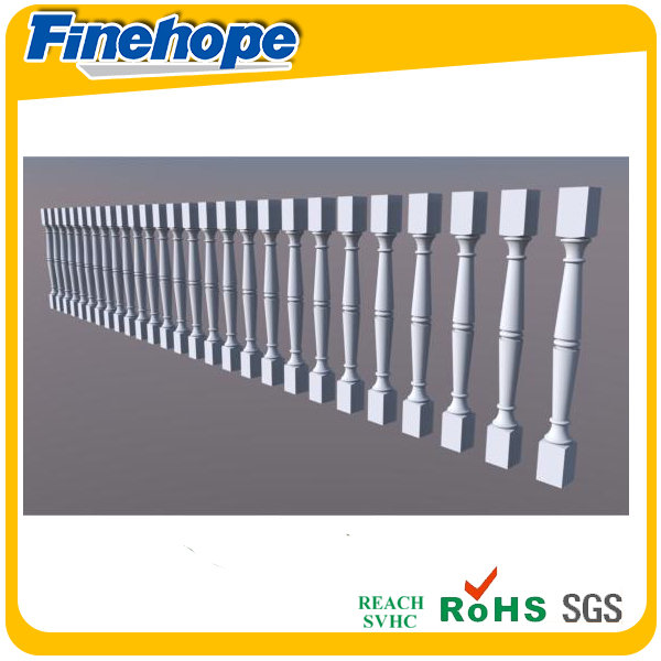 PU-Balustrade, Terrassengeländer-Designs, günstige Balustrade, Handläufe für Außenstufen