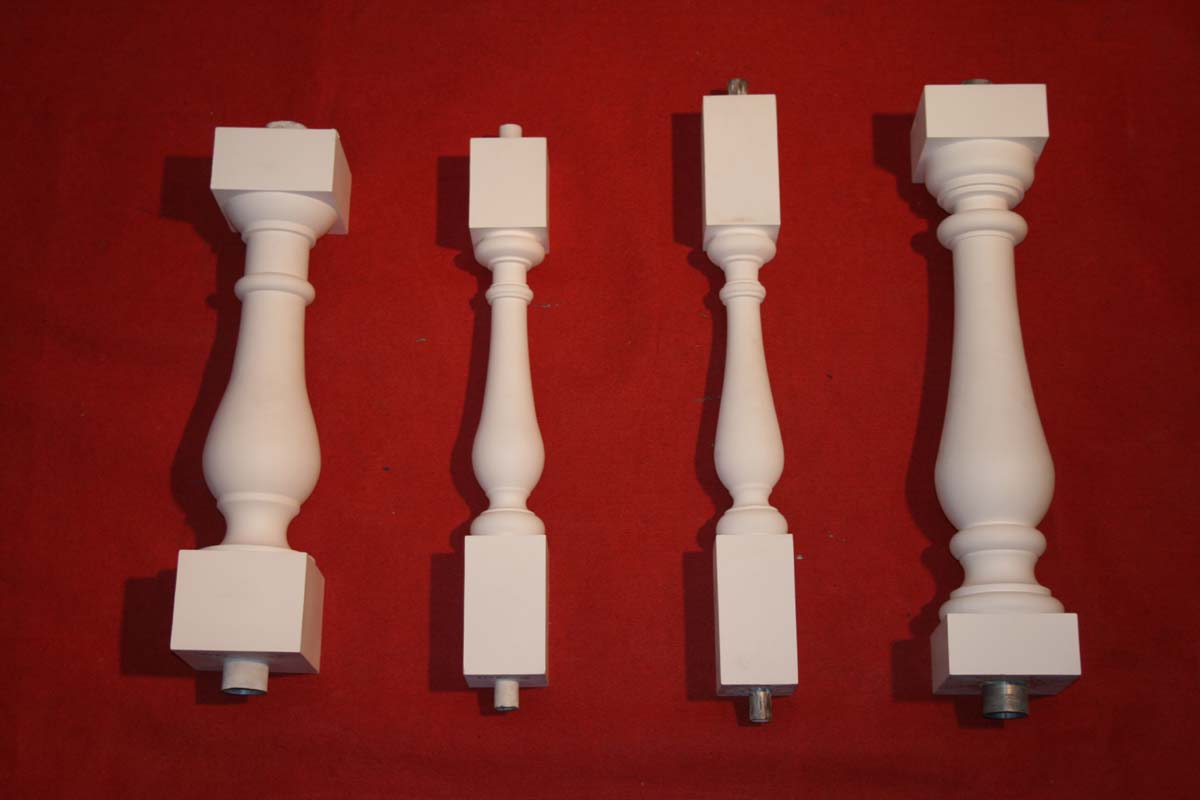 PU rigid foam baluster, traditional design rigid foam balusters, customizable PU balusters design, outdoor balusters for balcony