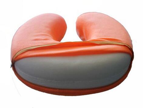 PU semi-circular head massage pillow, PU slow rebound neck Zhenxin, polyurethane memory foam U-pillow