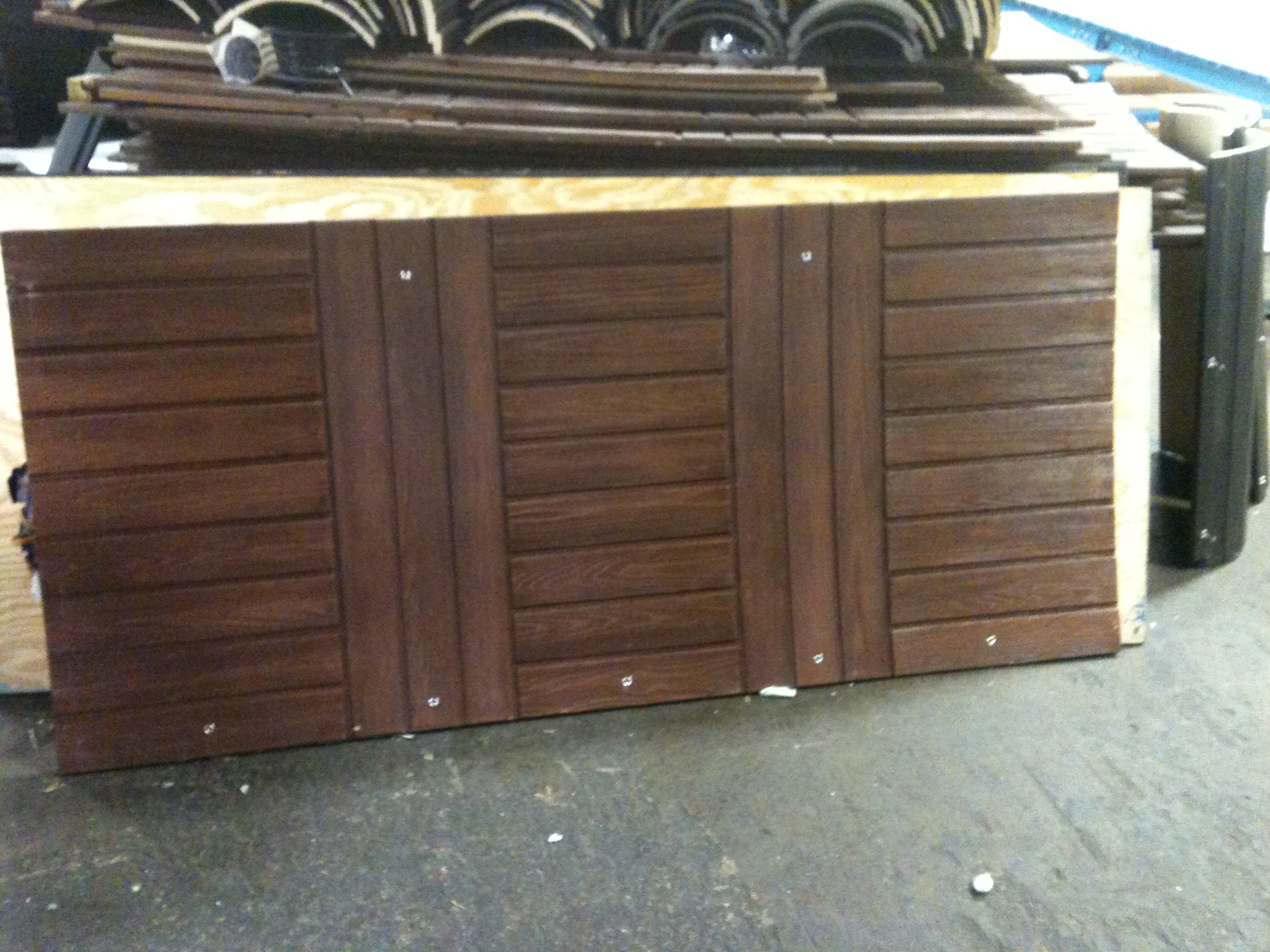 PU panneaux de baignoire spa Imité bois panneaux de polyuréthane bains panneaux PU