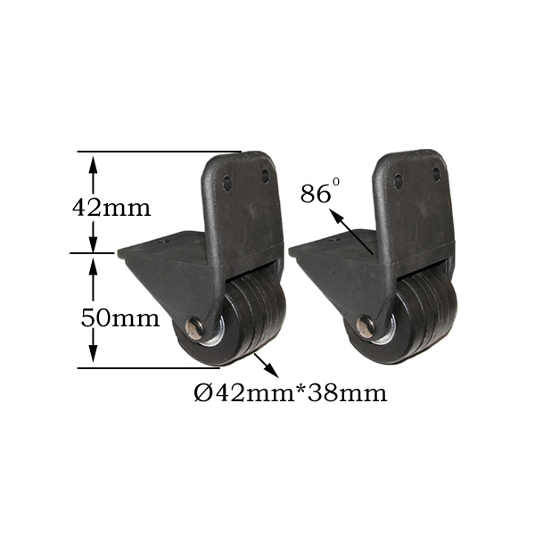 PU wheel for suitcase, luggage carrier PU wheel, professional PU sold wheel of suitcase, solid PU wheels