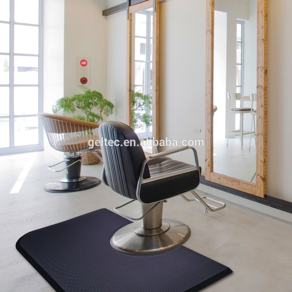 Polyurethane Pu Square or Round Salon Mat Antifatigue and Waterproof And Non-slip In Hairdressing Barbershop
