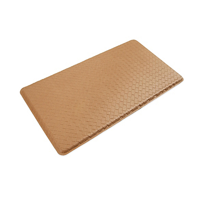 Rubber Backing Beige Leaf Door Mats Outdoor